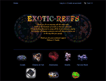 Tablet Screenshot of exotic-reefs.com
